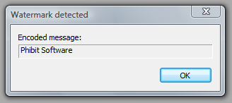 Detection Text of embedded watermark Detection Text of embedded watermark